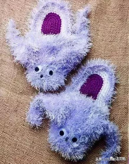 毛线地板拖鞋编织教程全过程,钩拖鞋的各种钩织教程