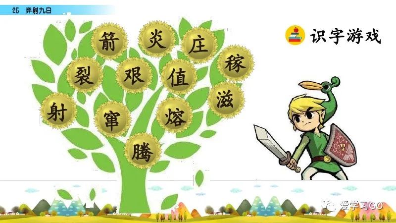 部编版二年级下册第25课《羿射九日》知识点+图文讲解