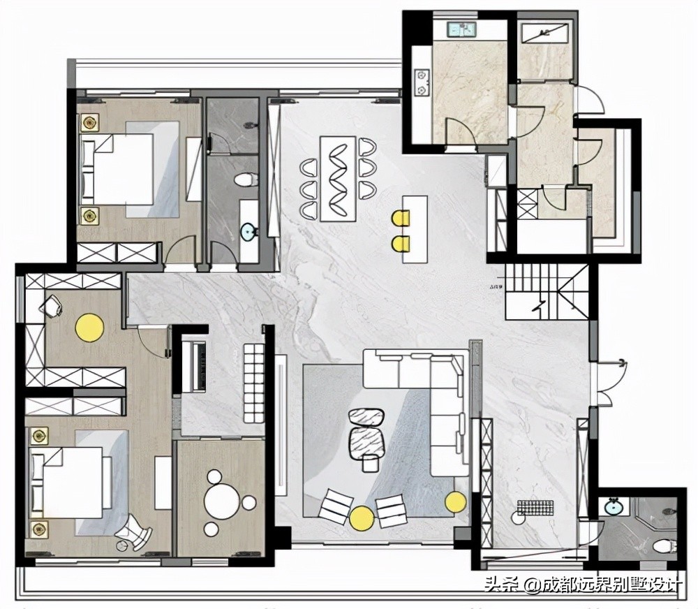 400平顶级复式豪宅,410米豪宅别墅