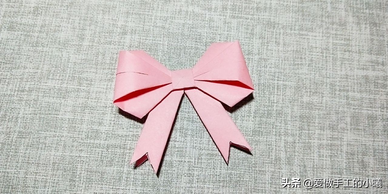 手工折纸蝴蝶结手环简单又好看,折纸蝴蝶结装饰