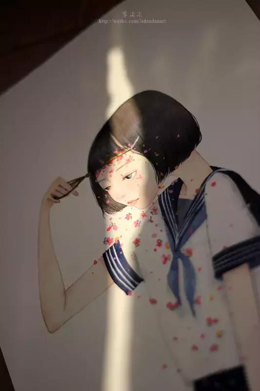 自己做ins插画卡片少女心 (少女心简单插画可爱小图案)