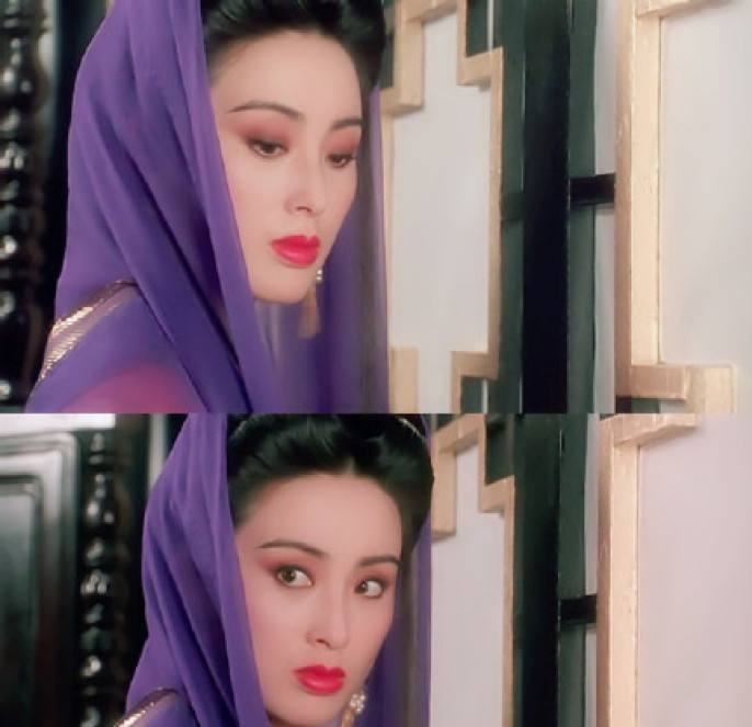 关之琳眼睛什么颜色的眼影,关之琳复古红唇妆