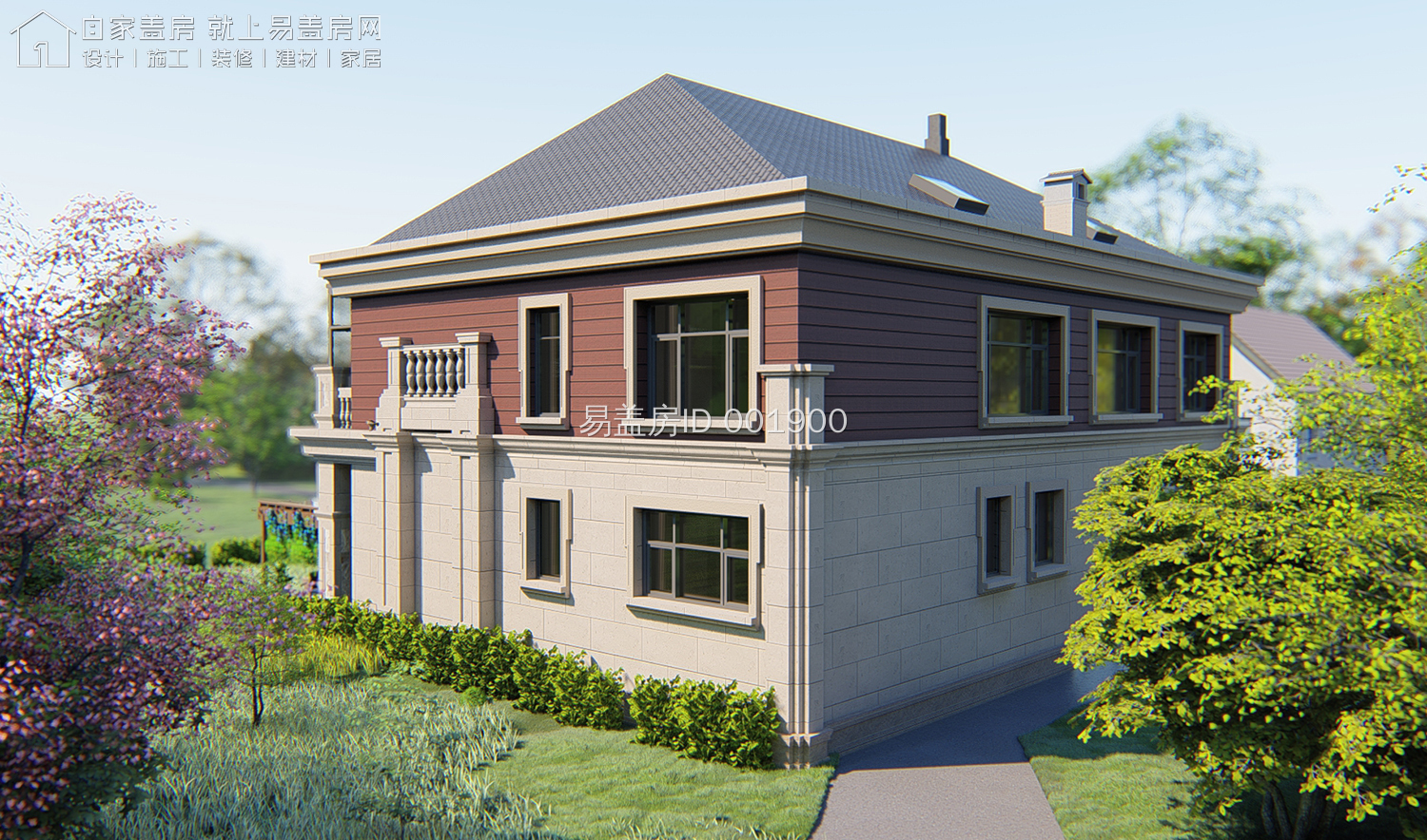 河北邯郸农村双拼二层别墅,邯郸农村二层半别墅设计图