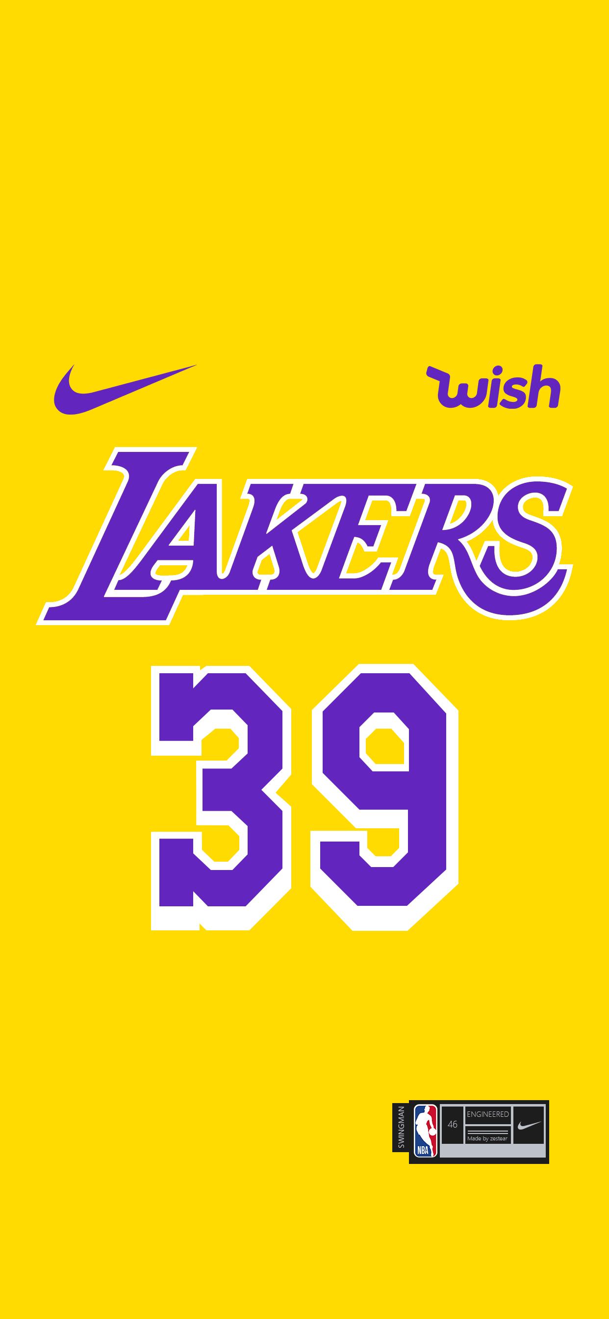 【NBA壁纸控】珍藏了多年的湖人球衣壁纸，你想要吗？