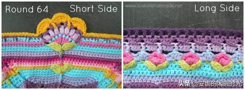 曼陀罗毯子编织教程,苏菲花园曼陀罗毯子钩法高清图解