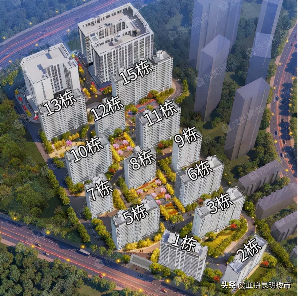 一梯两户南北通透楼盘,洋房2梯2户的房