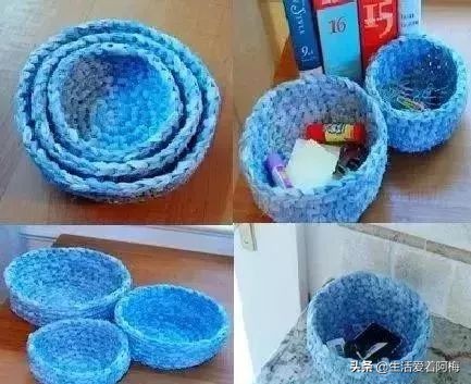 塑料袋环保手工制作,塑料袋改造手工大全