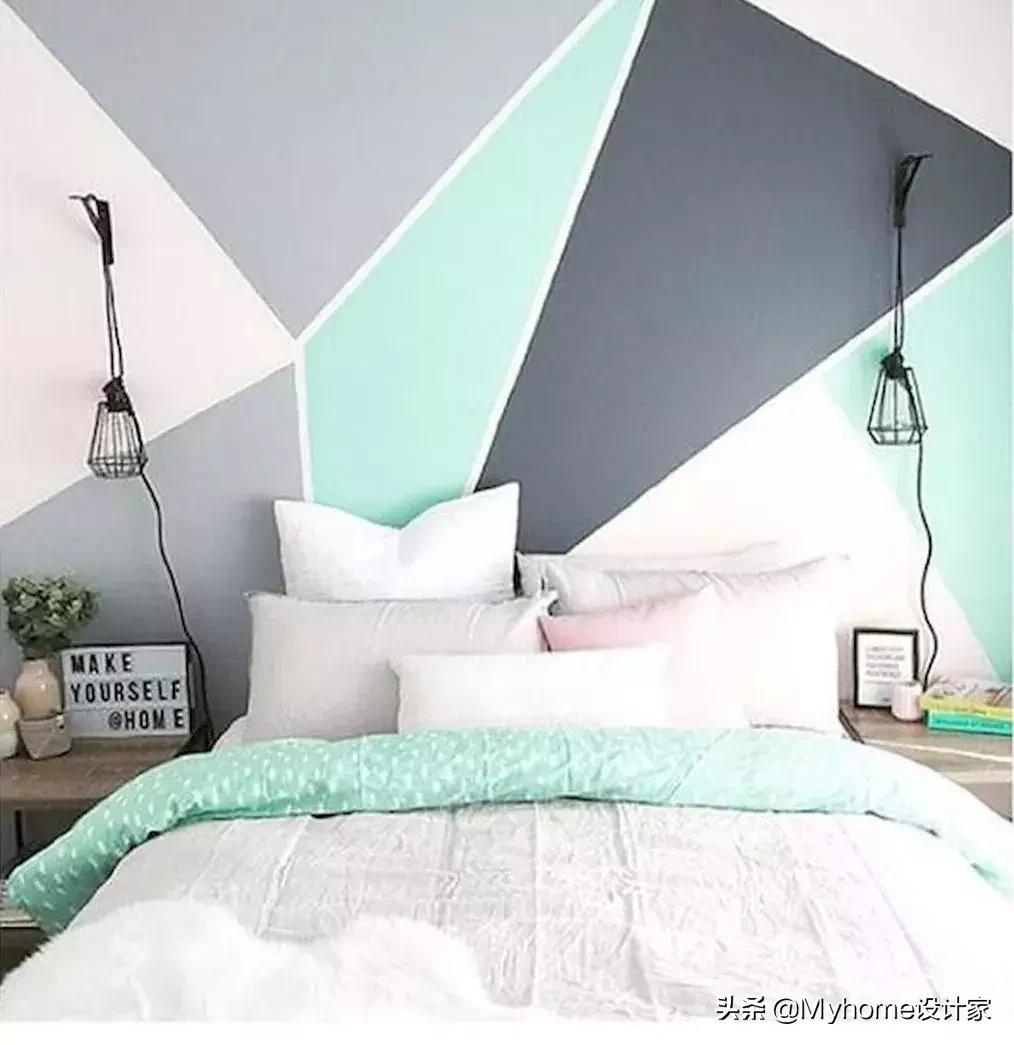 单一色墙过时了！3招色彩墙技巧，引领家居潮流！