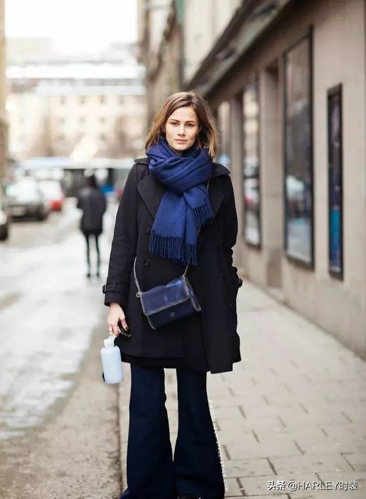 秋冬围巾超好看又时髦的系法,紫小妮秋冬围巾八种系法