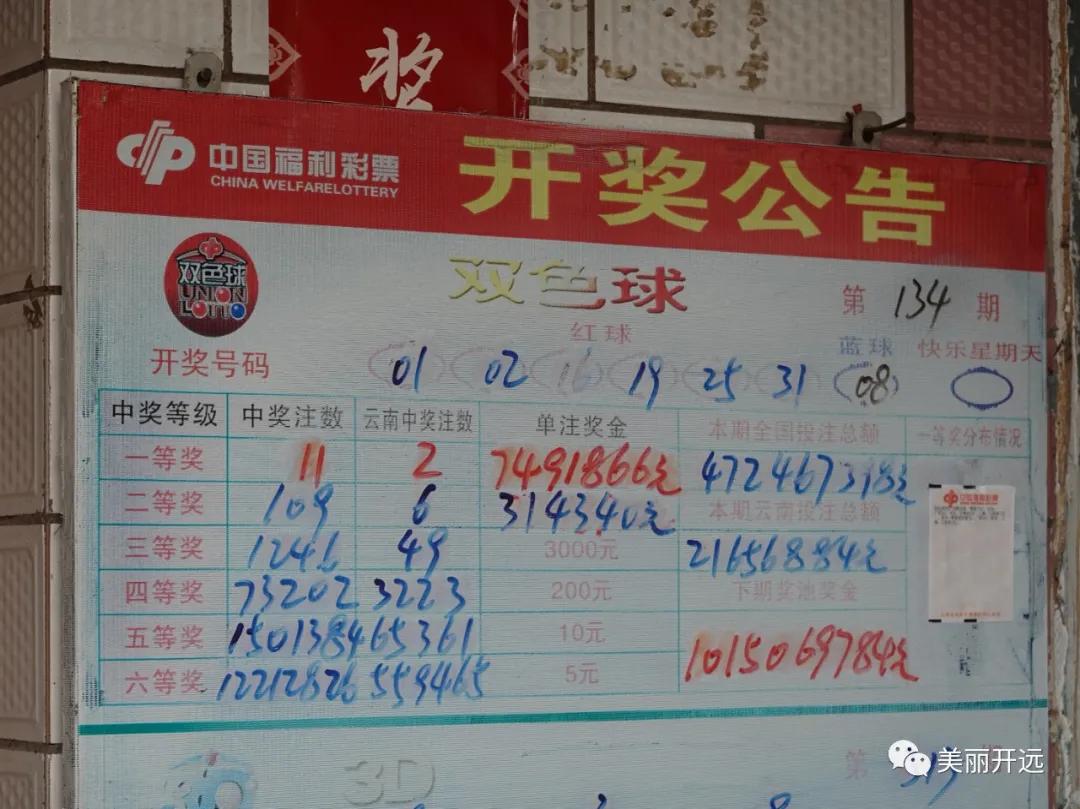 749万！！快来转发，蹭一波开远彩民的大喜气~