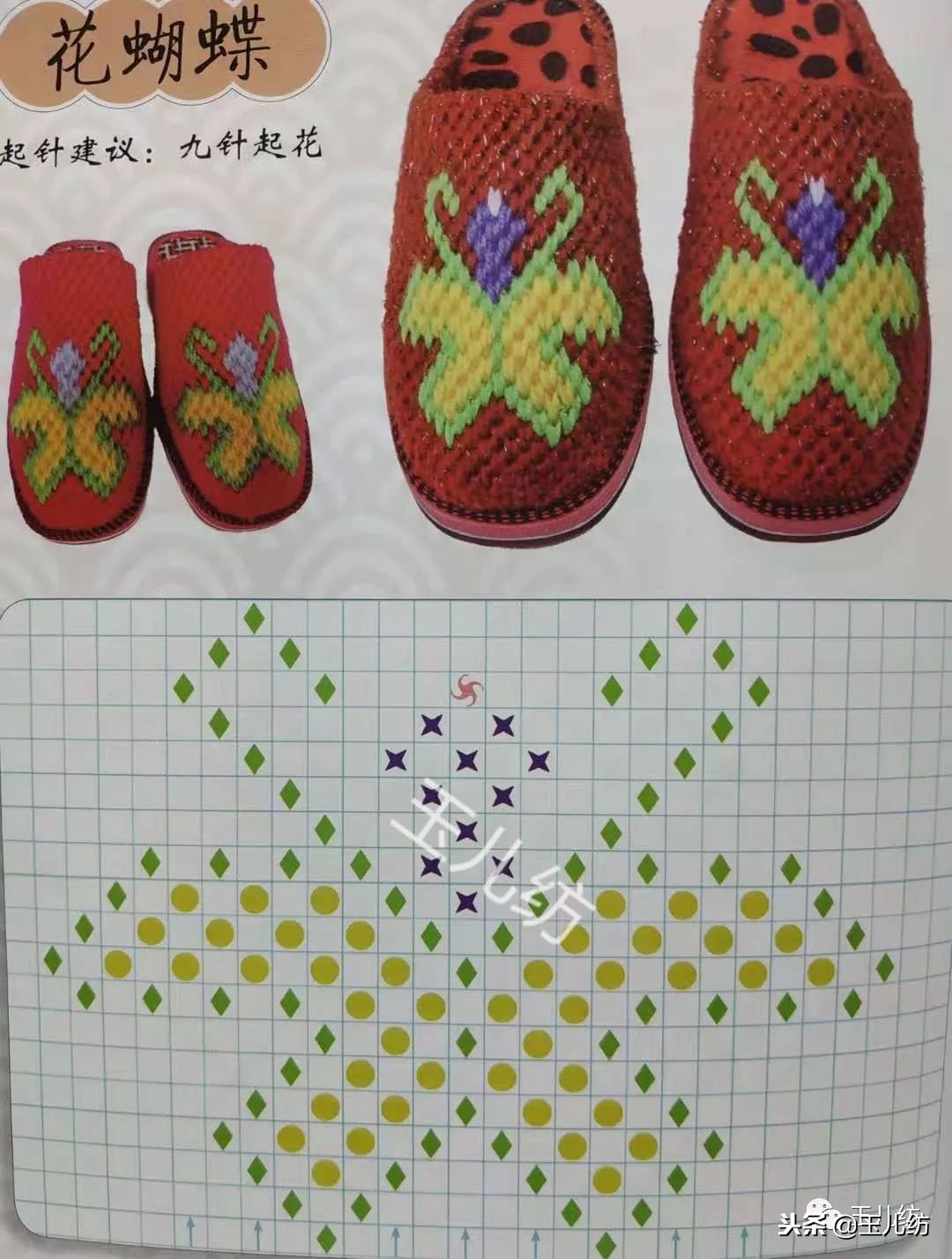 毛线拖鞋图纸200款玉儿纺图片,毛线拖鞋图纸200款玉儿纺