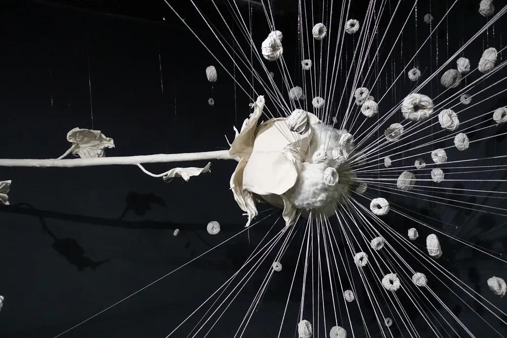 棉花艺术作品,棉花手工艺术作品