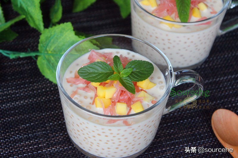 港式甜品杨枝甘露做法,夏季最in的甜品杨枝甘露