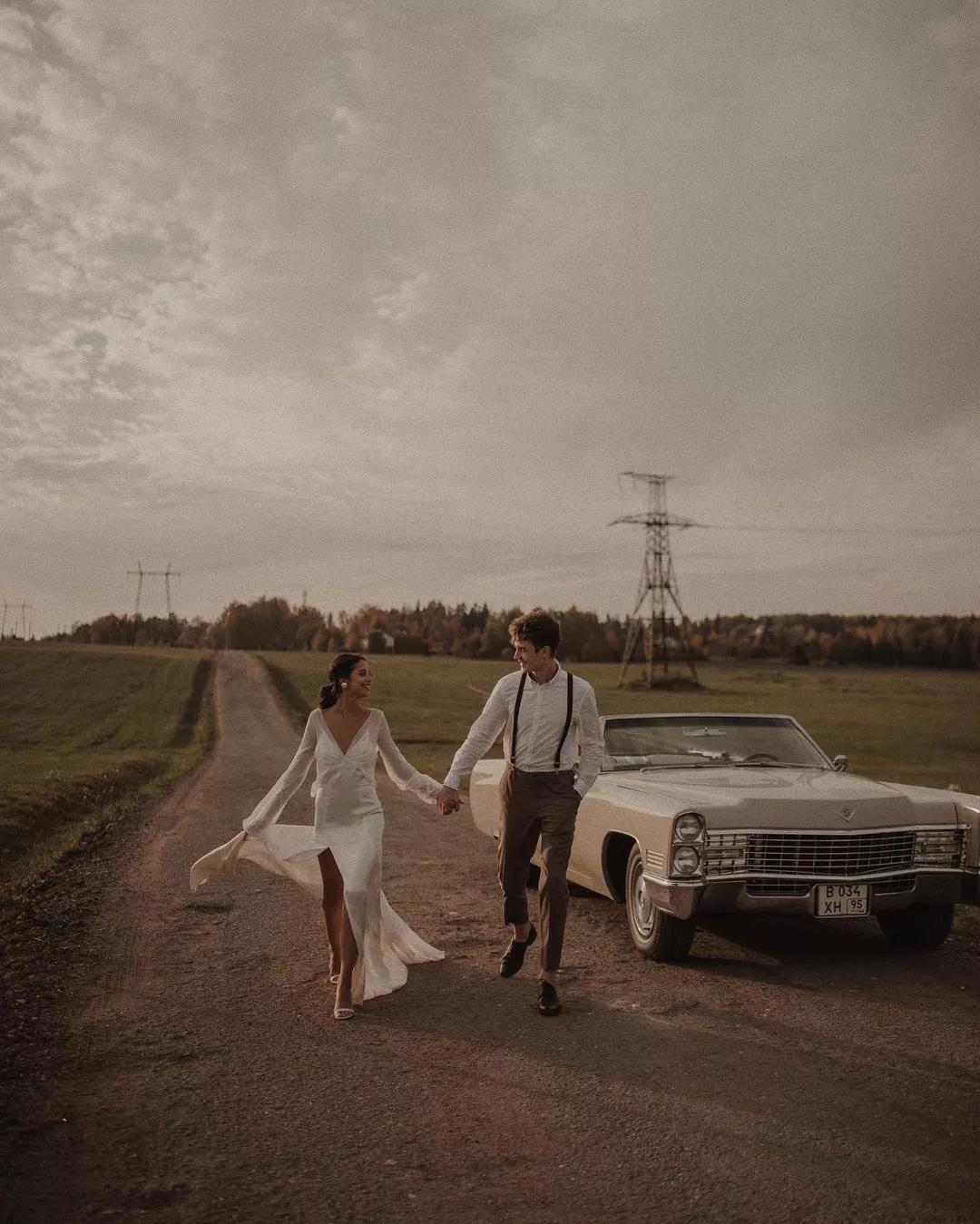 一组高级感十足的婚纱照,国外经典婚纱照