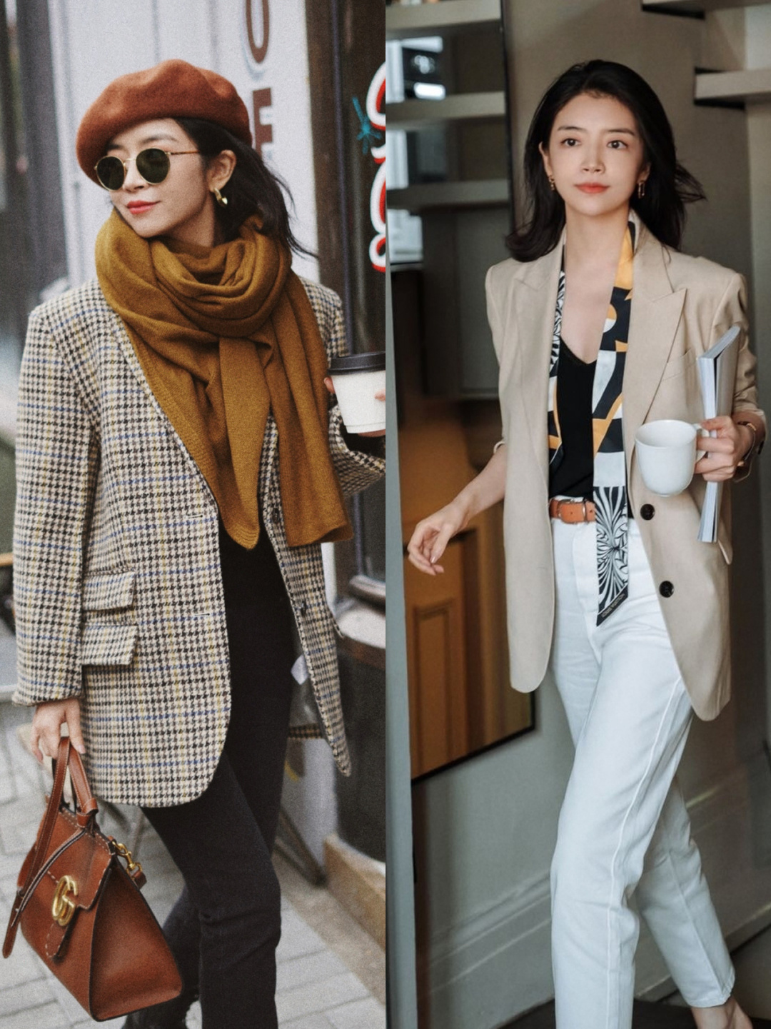 三木时尚博主衬衫叠穿,三木博主教你穿西装