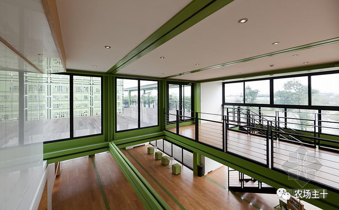 大型农场建造,家庭农场可以放置集装箱做民宿