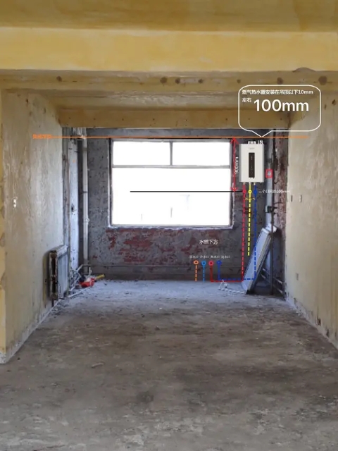 厨房装燃气热水器不好看,厨房装热水器没开孔怎么办