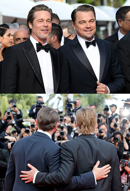 小李子皮特走红毯,小李子皮特戛纳同框