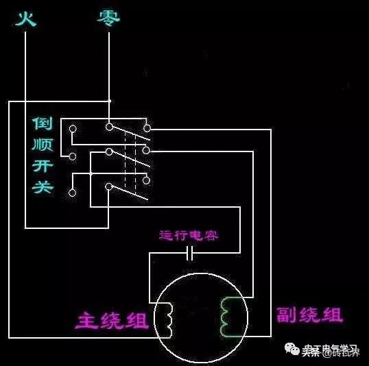 电机三大基本构造,电机三速控制实物接线图