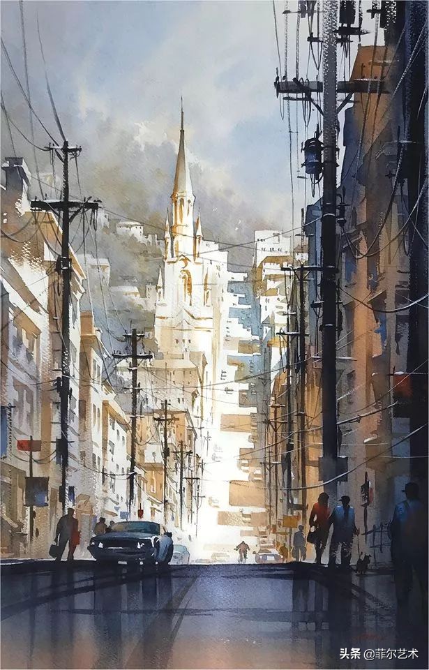 水彩意境图片欣赏,水彩颜色丰富