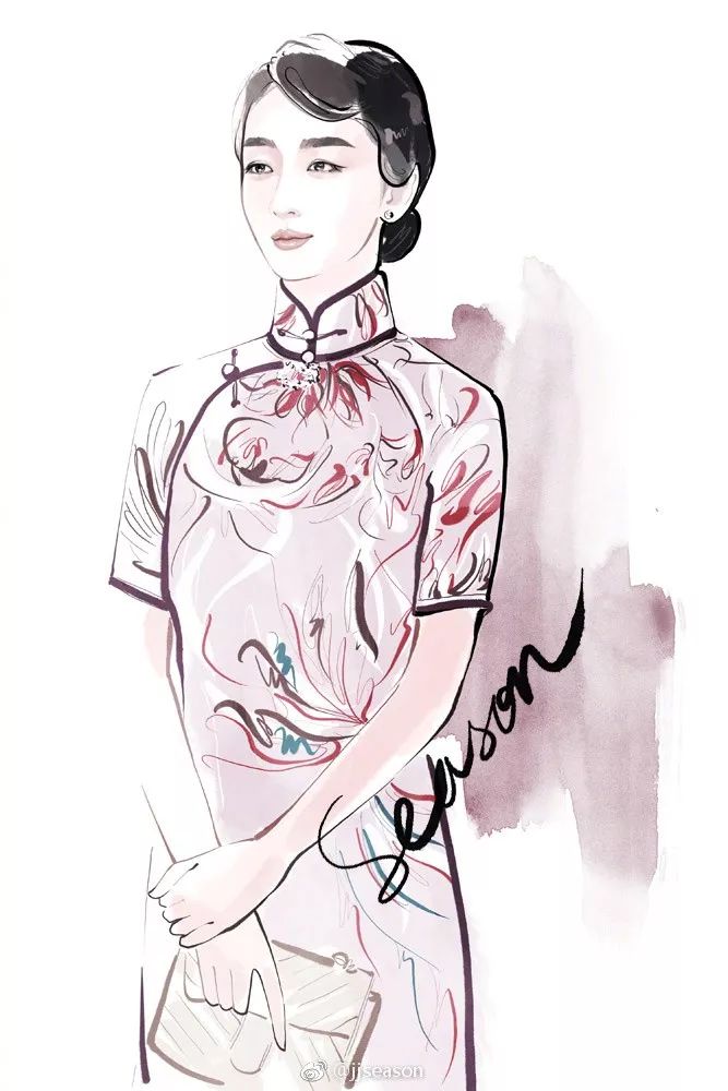 精美水墨插画,那些浪漫的水墨画插画