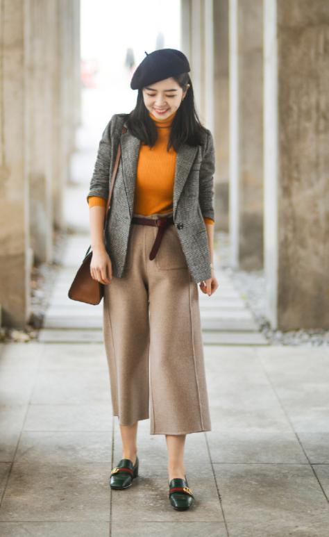 阔腿裤怎么才能穿出好效果,阔腿裤的5种时髦穿搭