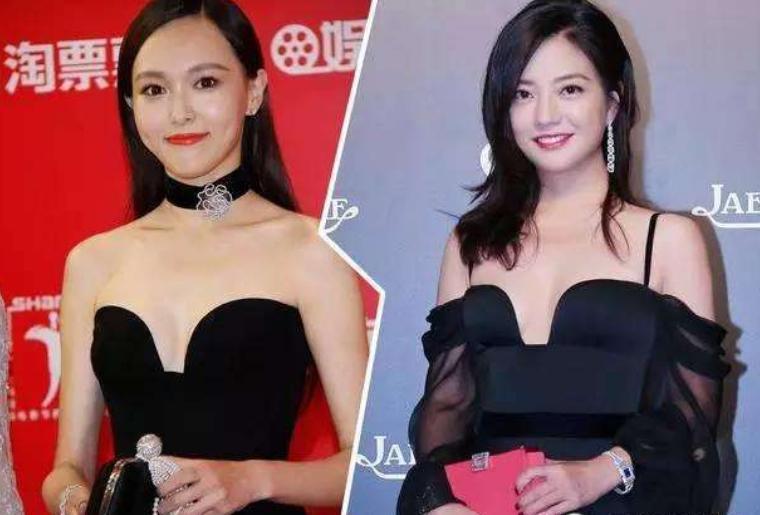 唐嫣晒出一组时尚美照,唐嫣年轻时候抹胸礼服