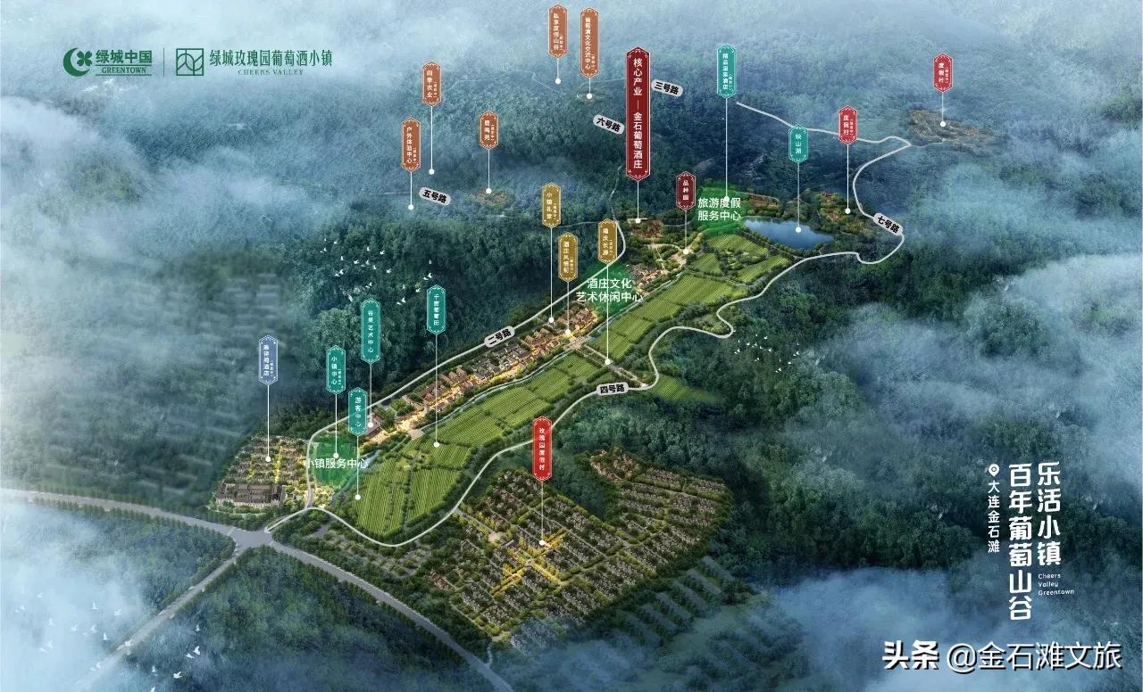 金石滩绿城葡萄小镇,金石滩绿城玫瑰园葡萄酒