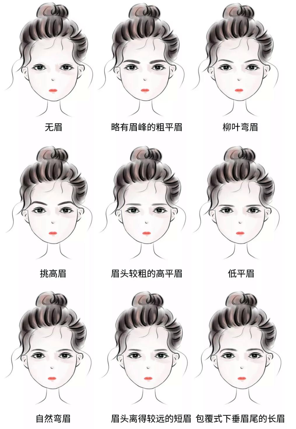 眉毛的认知和审美,眉毛的画法和技巧