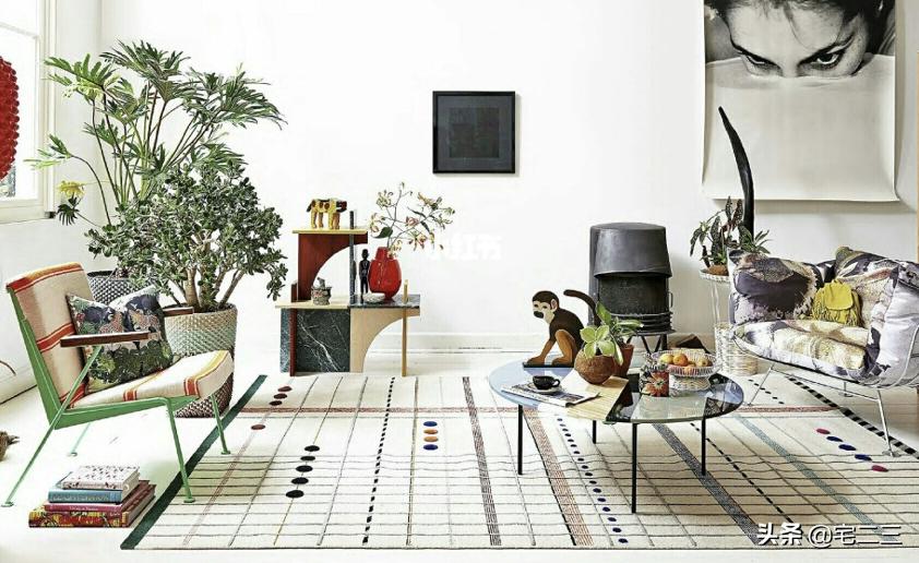 房间地毯推荐博主,国外博主的家地毯