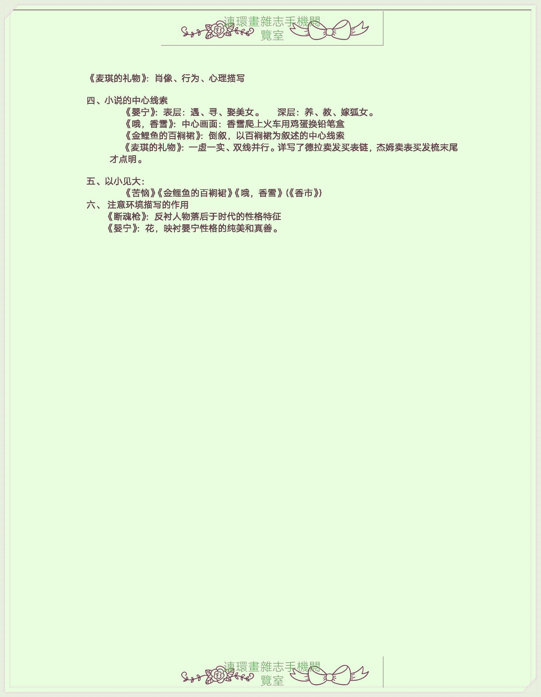自考大学语文考点大全,自考大学语文视频教程