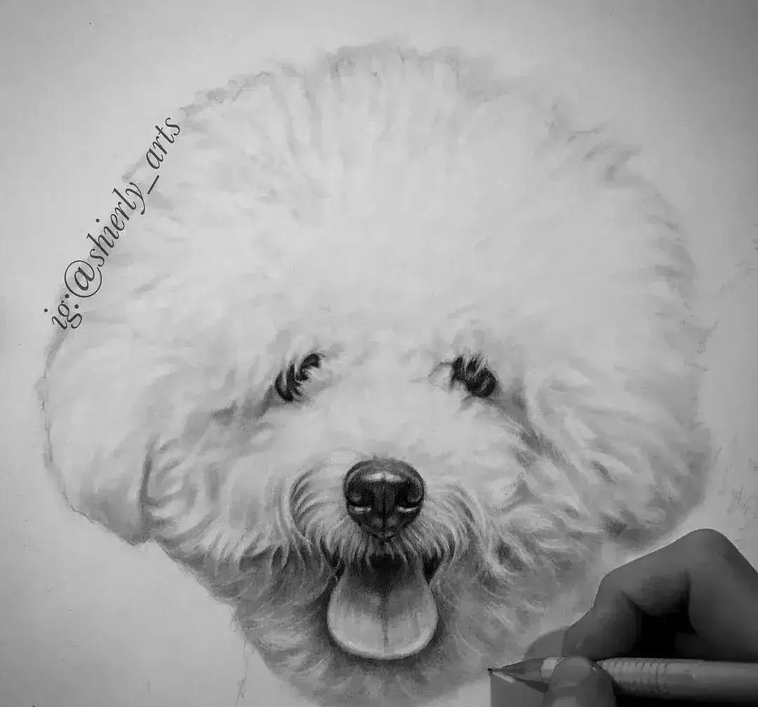 她画的素描比本人还美！比照片还真实，24万网友已被她征服