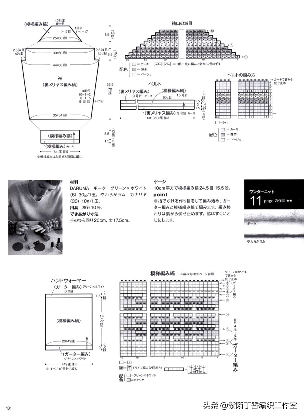 泡泡袖棒针织法图解,棒针泡泡针法的教程视频