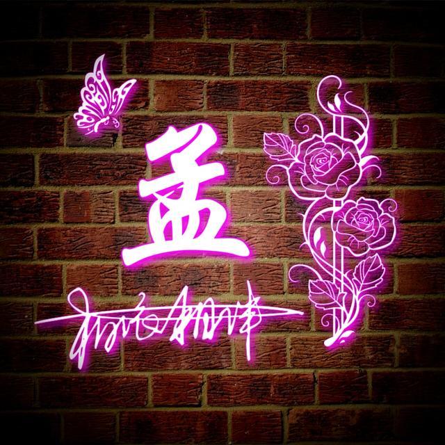 方姓氏荧光头像大全,最近超火带字的姓氏头像