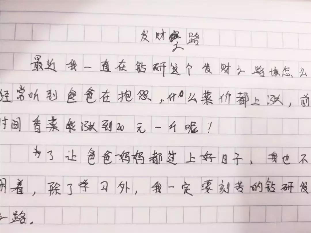小学作文成功之路道阻且长,发财之路作文小学生