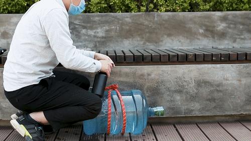 开车方便保温杯,按压式开车方便保温杯