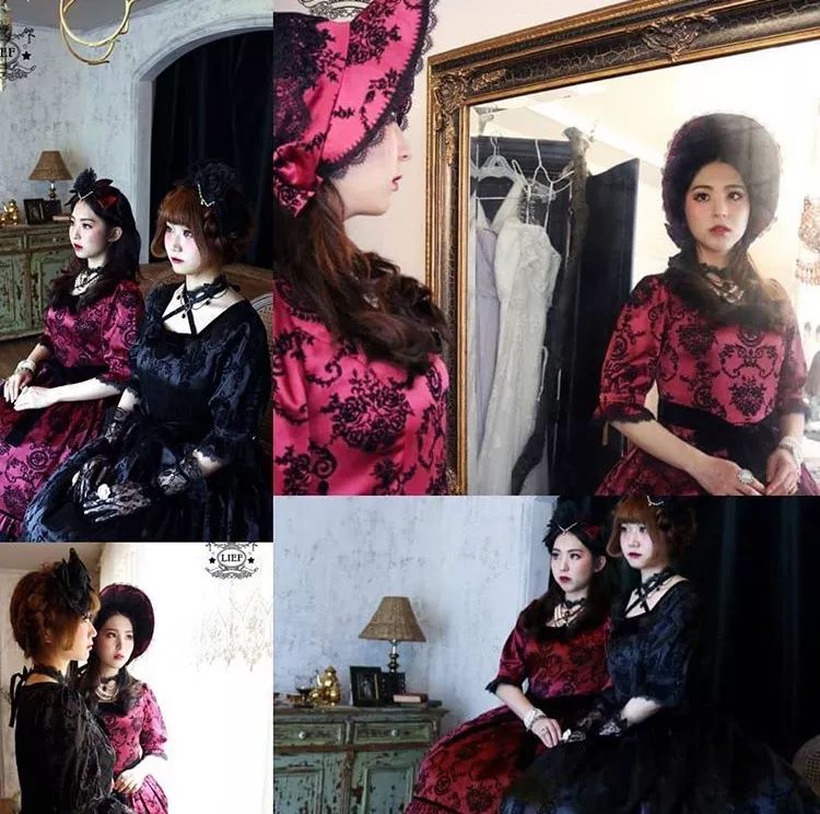 甜美系洛丽塔洋装图片,夏季黑色洛丽塔洋装