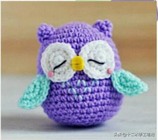 挂件手工作品猫头鹰的教程,简单可爱的猫头鹰
