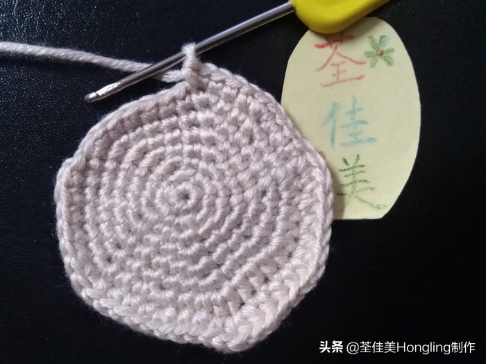 马蹄莲花的钩织教程,马蹄莲宽叶子的钩织教程