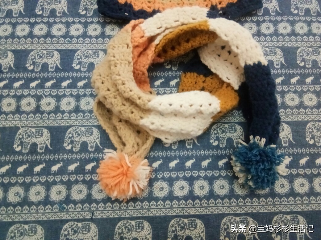 最简单的织物宝宝围巾,宝宝围巾的编织教程