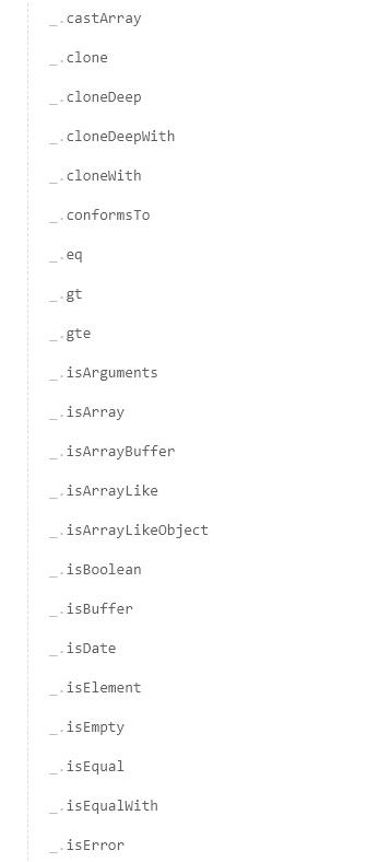 一致性、模块化、高性能的JavaScript实用工具库