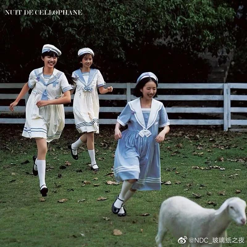 海军风lolita正版,lolita海军风穿搭