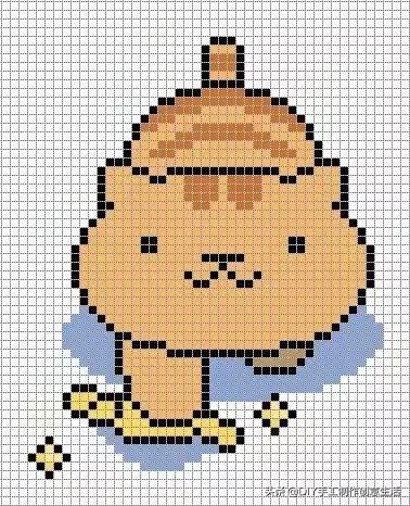 各种小猫的钩织教程,小猫身体和腿的钩织教程