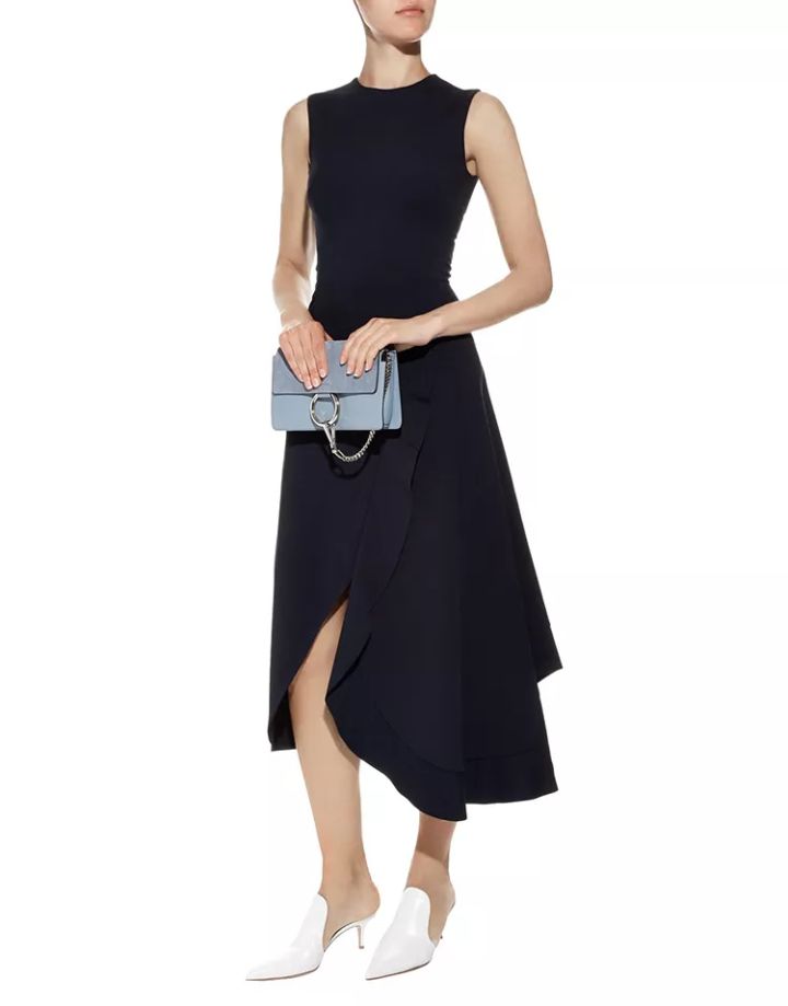 sandro18款小黑裙,法国轻奢女装sandro