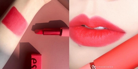 艾丝珀espoir唇膏试色,艾丝珀丝绒唇膏新款