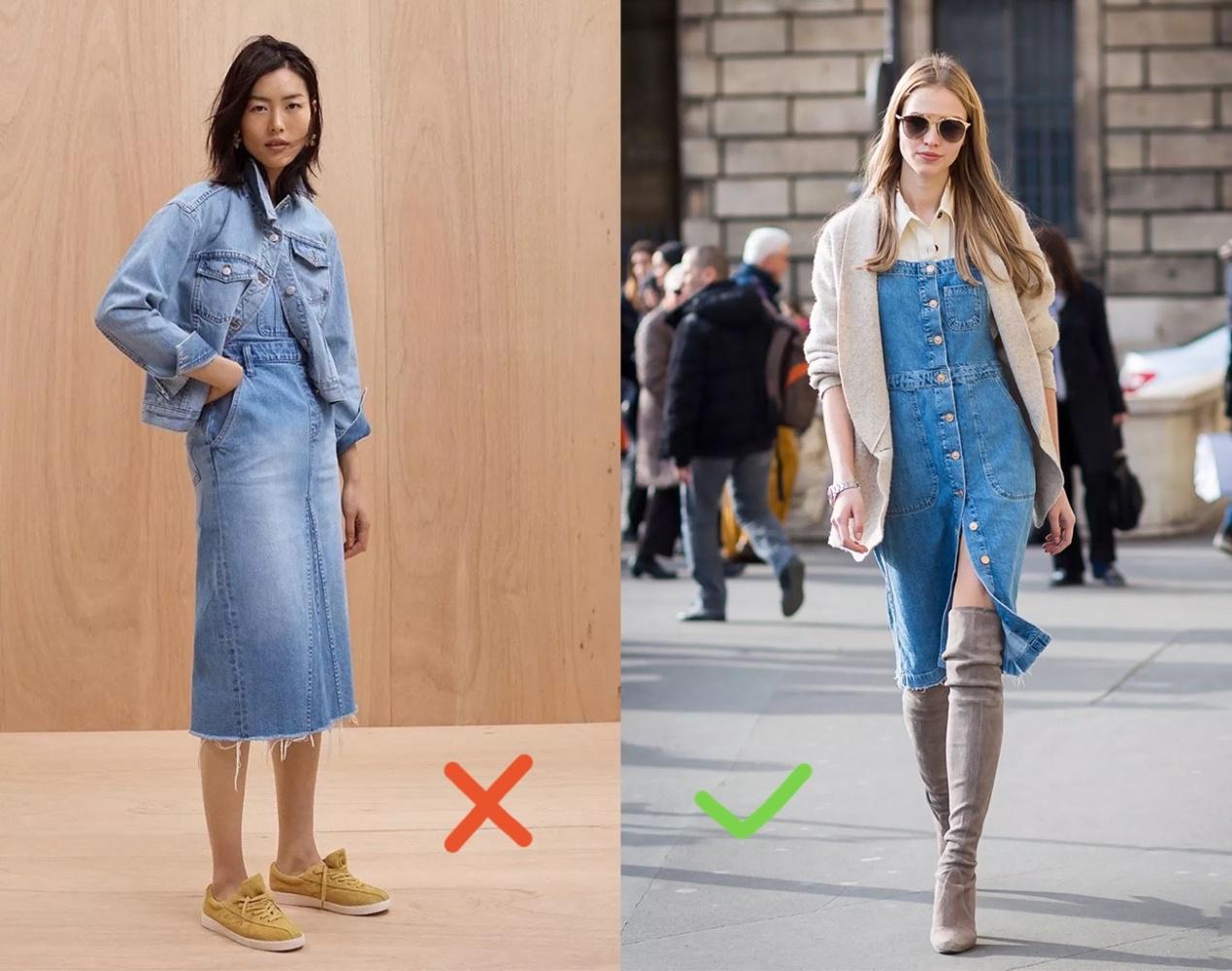 牛仔裙要选什么款,不会挑好看的衣服