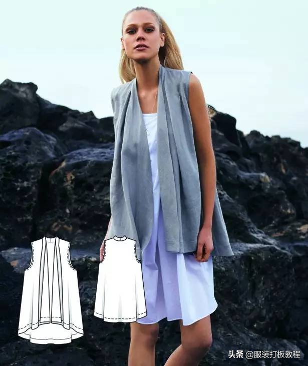 时装设计图手绘教程,服装制版图案大全