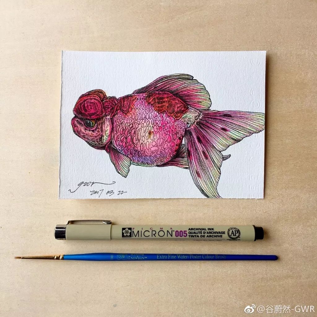 简单针管笔手绘花,简单易学针管笔手绘