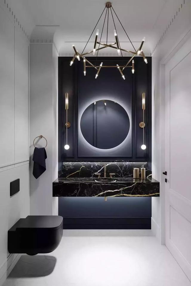 简约高级主卧洗漱台,洗漱台最潮效果图