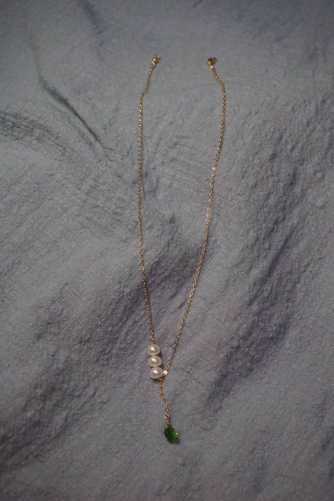 周大福珍珠福牌手链diy,珍珠手链直播间diy